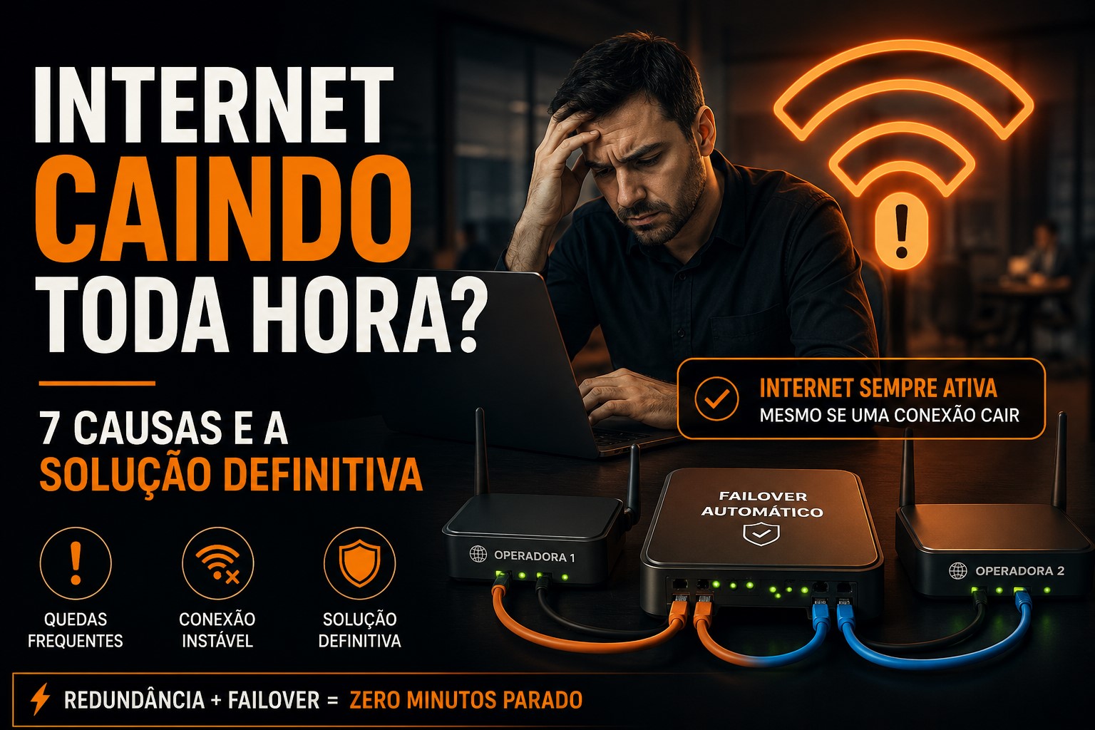 Internet caindo toda hora