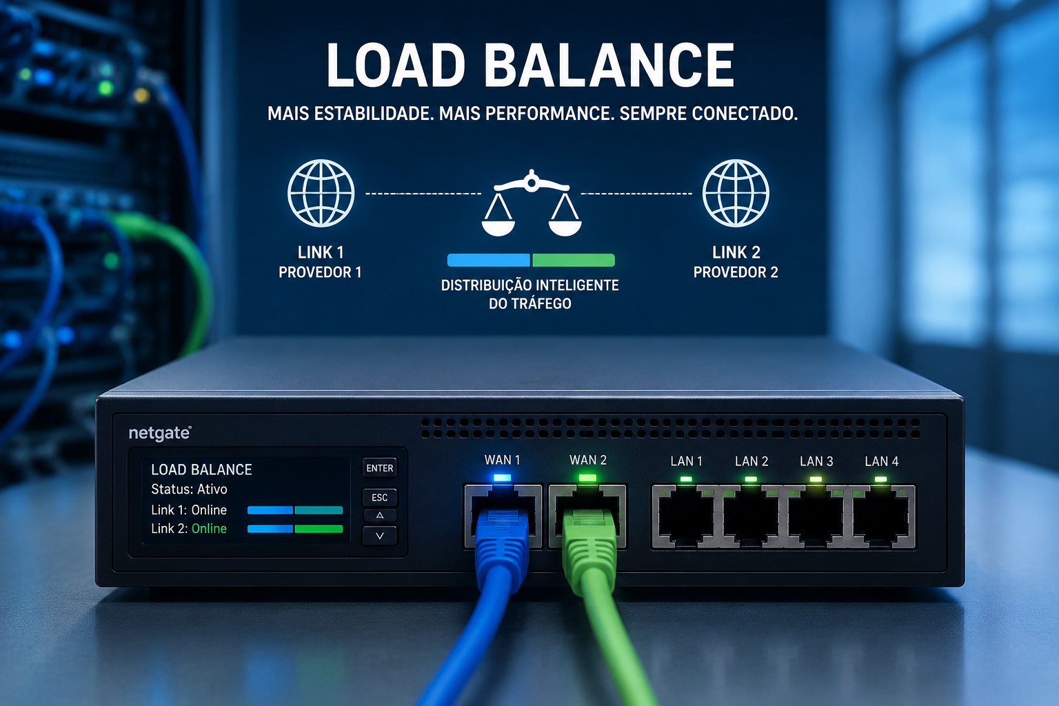 Load Balance e balanceamento de internet empresarial
